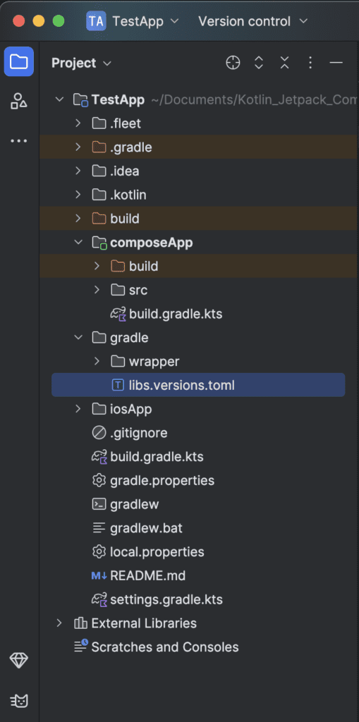 libs.versions.toml file