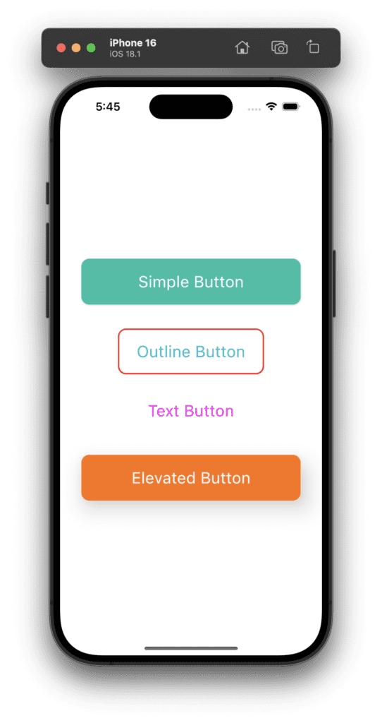 Material Buttons in Kotlin KMP Compose Multiplatform