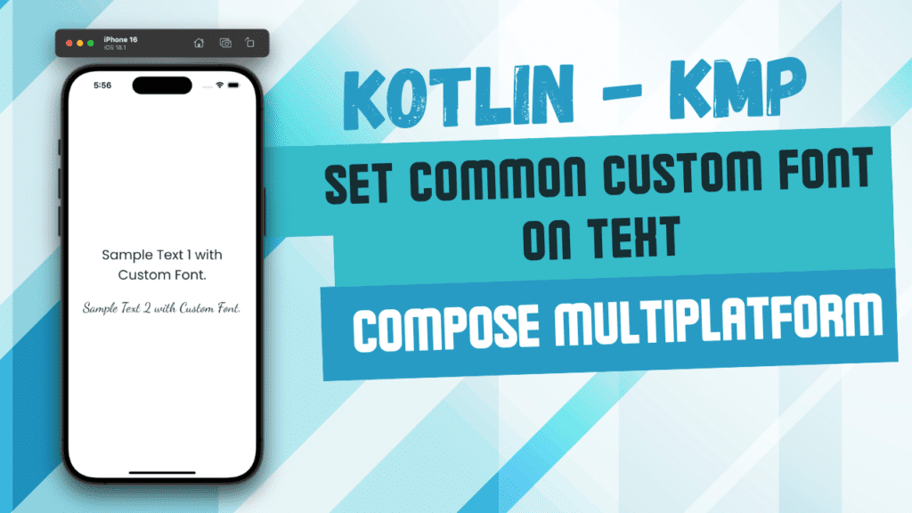 Set Common Custom Font in KMP Kotlin Compose Multiplatform Text