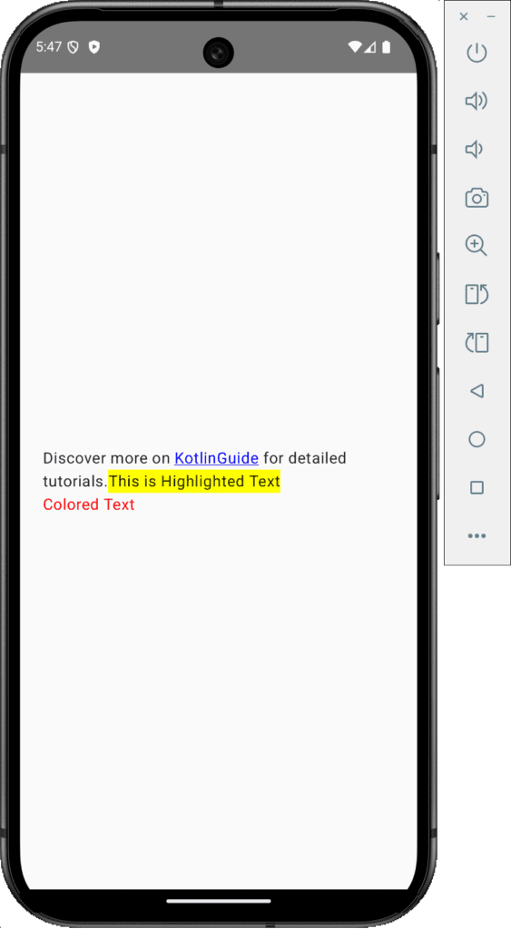 clickable text with a custom URL link