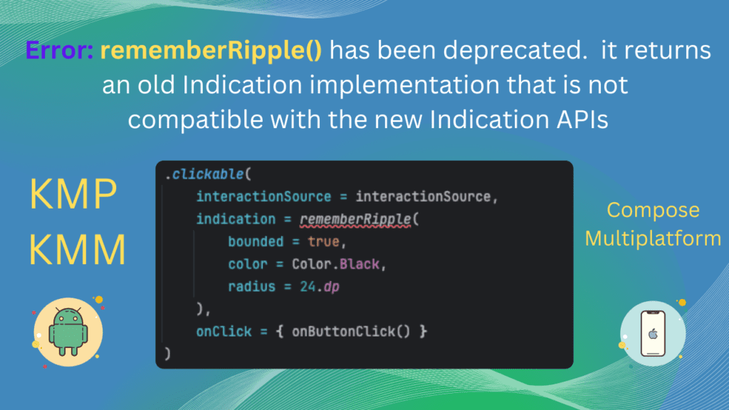 Solve rememberRipple has been deprecated Error
