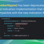 Solve rememberRipple has been deprecated Error