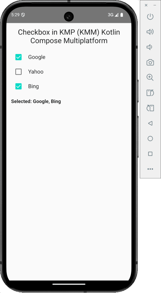 Checkbox in KMP Kotlin Compose Multiplatform