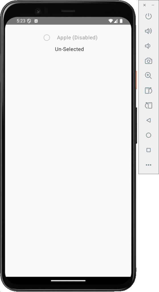 Disabled Radio Button in KMP