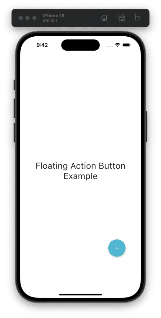 FAB iOS in KMP