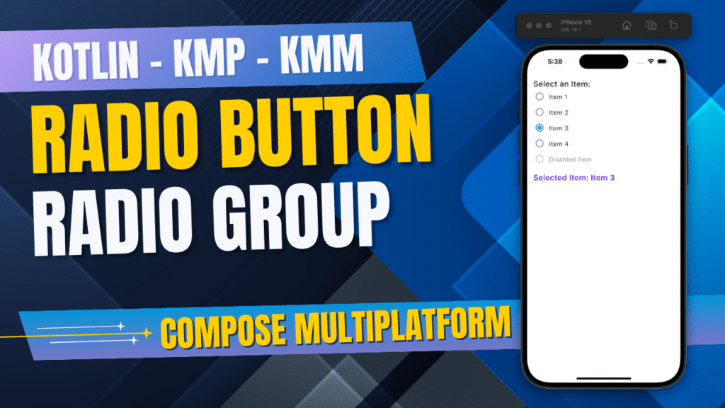 RadioButton in KMP KMM Compose Multiplatform