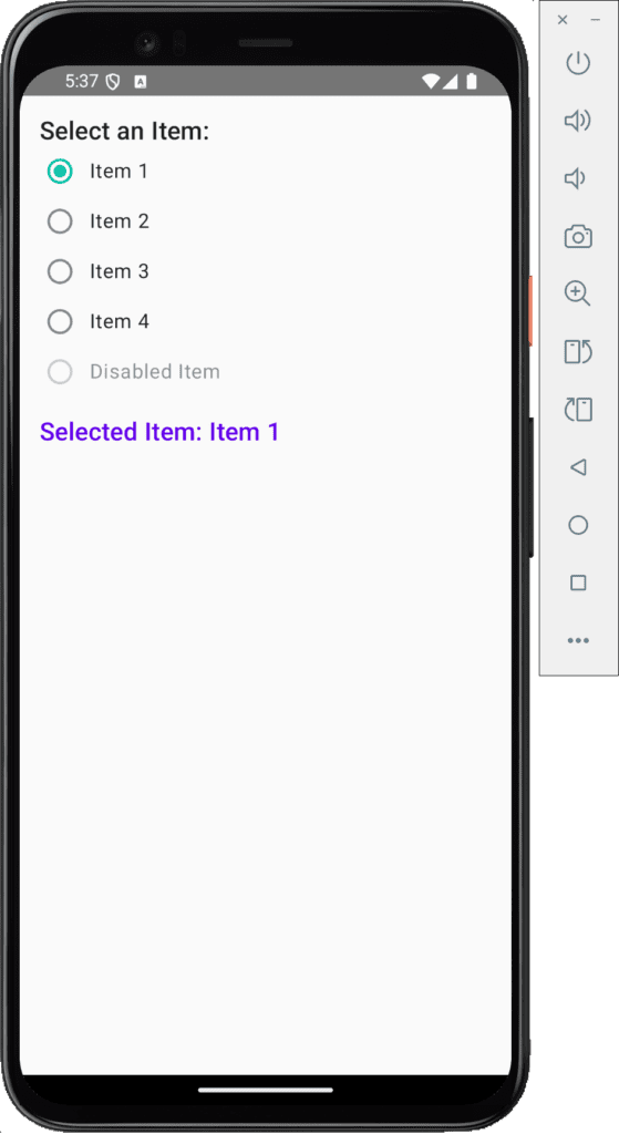 RadioButton in KMP KMM Compose Multiplatform