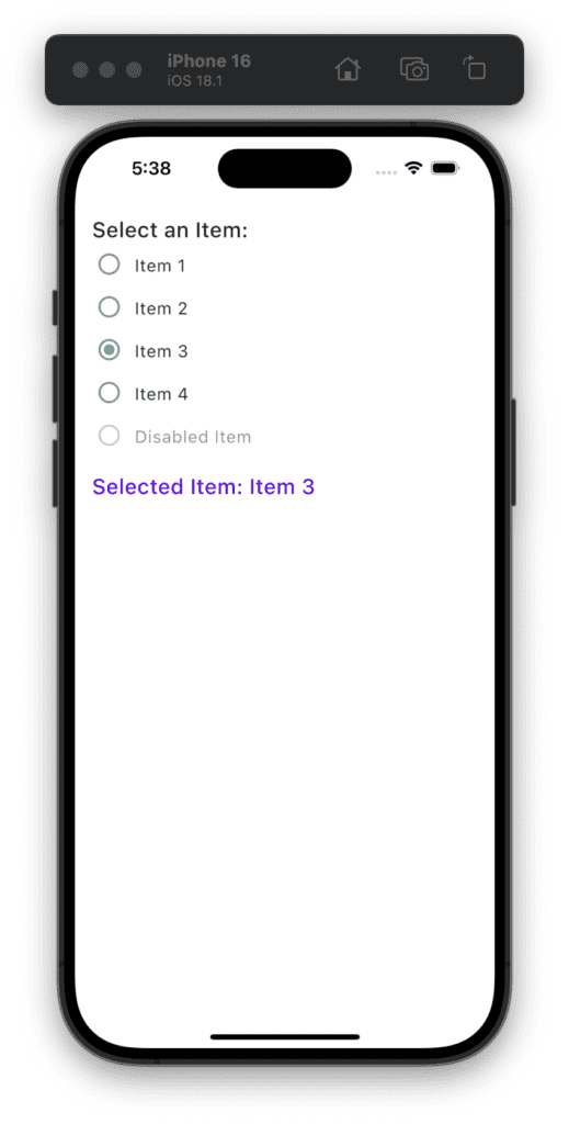 RadioButton in KMP KMM Compose Multiplatform