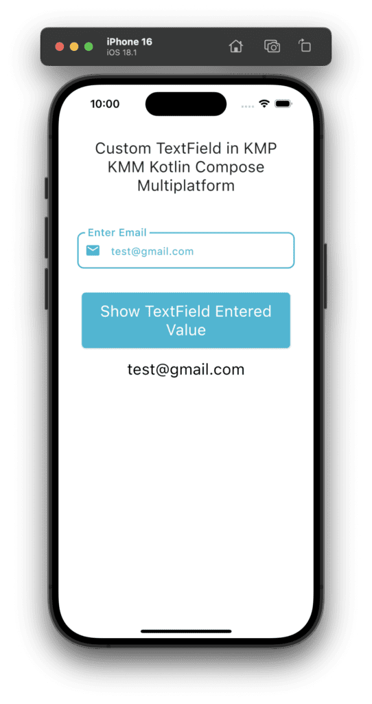 TextField in KMP KMM Kotlin Compose Multiplatform