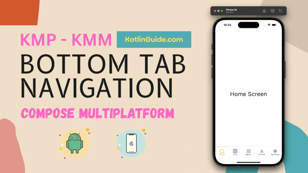 Bottom Tab Navigation in Compose Multiplatform KMP KMM