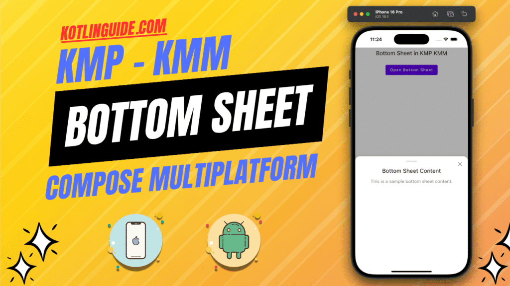 Bottom Sheet in KMP KMM Compose Multiplatform