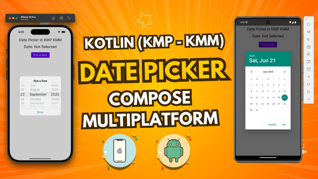 DatePicker in Kotlin Compose Multiplatform KMP KMM