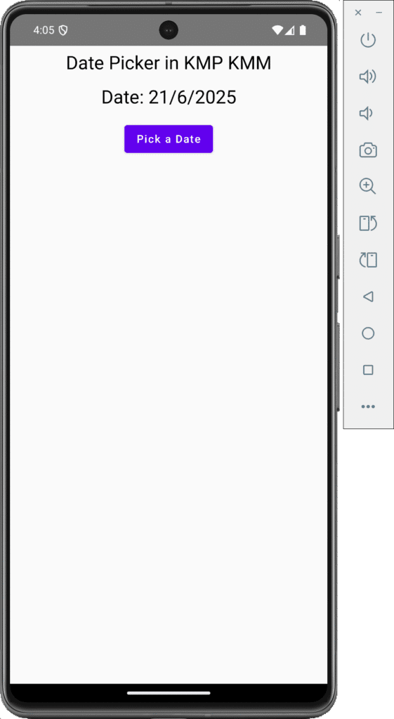 DatePicker in Kotlin Compose Multiplatform KMP KMM