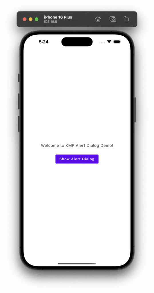 Alert Dialog in Kotlin Compose Multiplatform KMP KMM